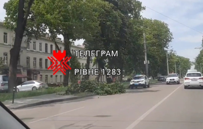 Скріншот з відео телеграм-каналу Рівне 1283