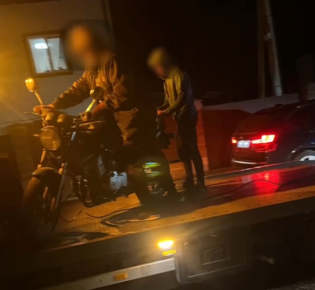 Скріншот з відео патрульної поліції Рівненщини 