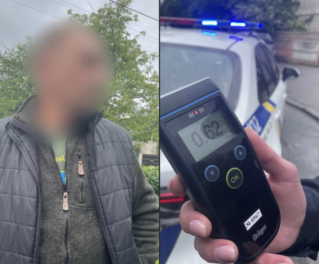 У Рівному під час пошуків винуватця ДТП патрульні затримали пʼяного водія