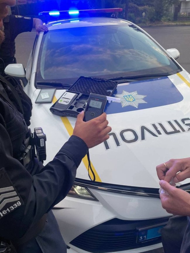 П`яний мотоцикліст «здав» себе сам мотопатрульним