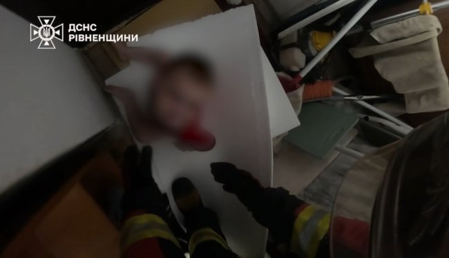 Скріншот з відео ГУ ДСНС Рівненщини 