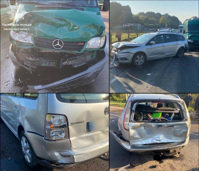 У Бронниках «Mercedes» спричинив ланцюгову ДТП біля пішохідного переходу