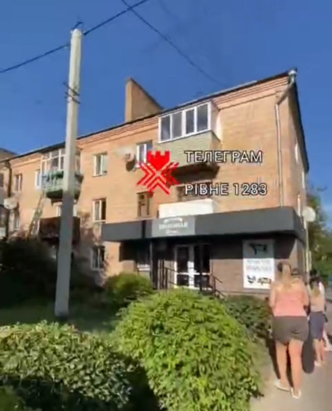 Скріншот з відео телеграм-каналу Рівне 1283
