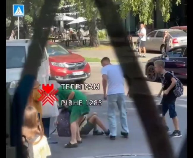 Скріншот з відео телеграм-каналу Рівне 1283