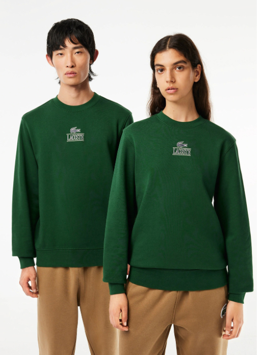 світшот з логотипом Lacoste зеленого кольору